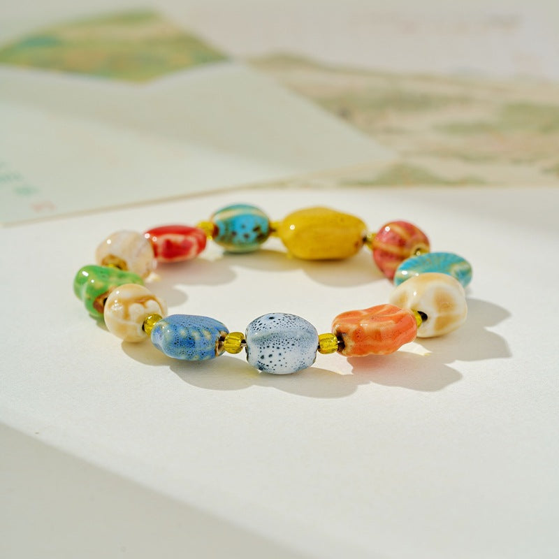 Artistic Ancient Style Bead String Fresh Bracelet
