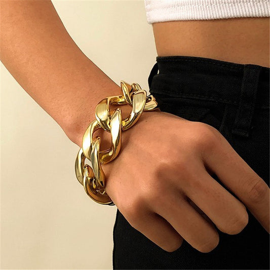 Fashion And Personality Large Metal Chain Bracelets