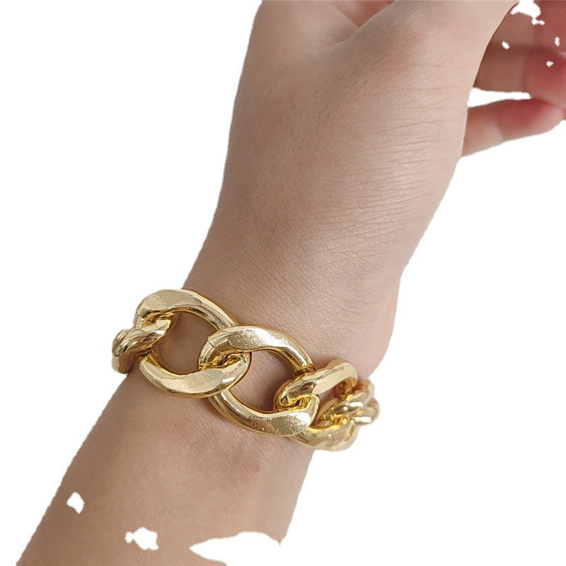 Fashion And Personality Large Metal Chain Bracelets