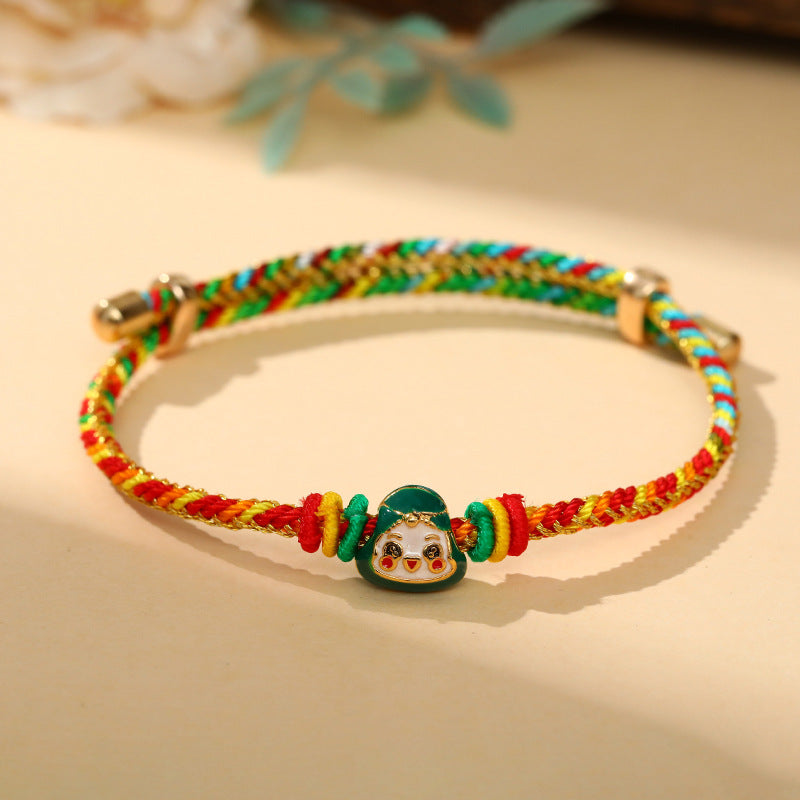 Children's Dragon Boat Festival Colorful Rope Hand-woven Small Carrying Bracelet