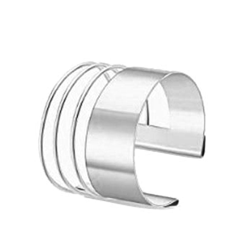 Open Metal Geometric Hollow Glossy Pattern Bracelet
