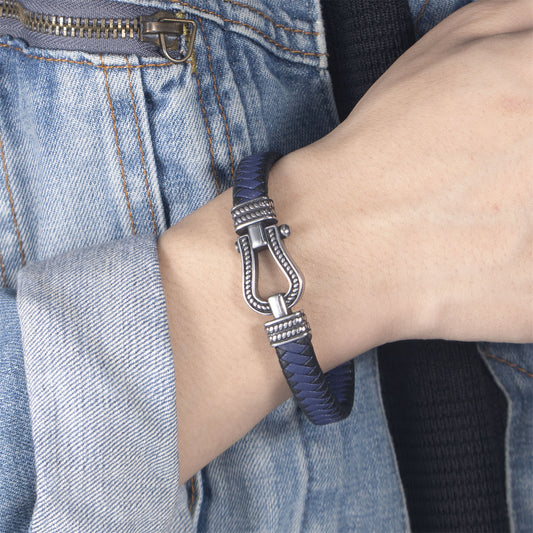 Men's Mixed Color Vintage Stainless Steel Magnetic Bracelet