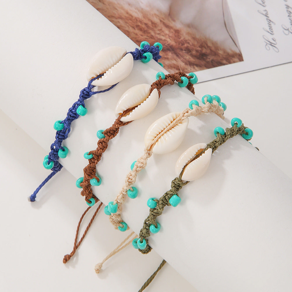 Ornament Simple Beach Beaded Pull Card Bracelets