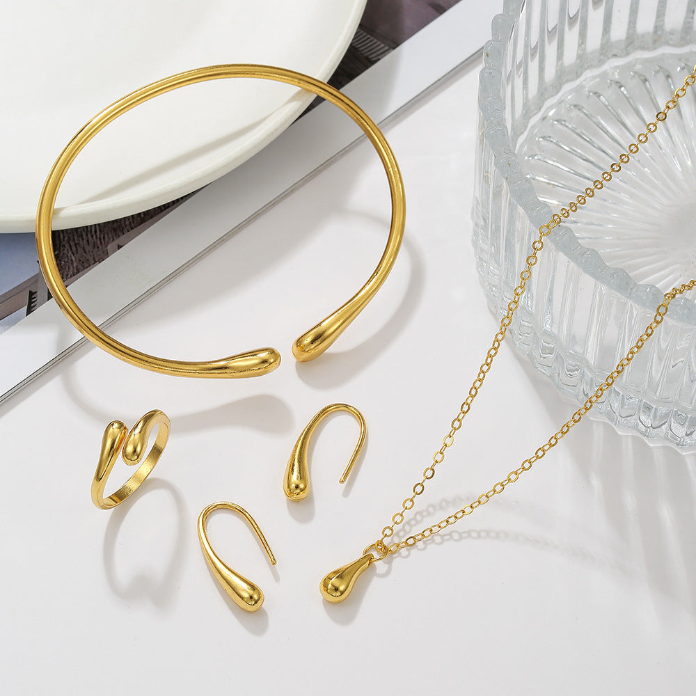 Innovative Exquisite Water Drop Eardrops Large Bracelets