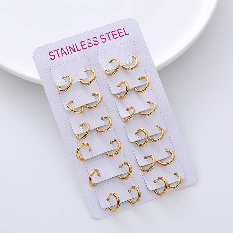 Closed Synthetic Ear Clip Wire Diameter Rings