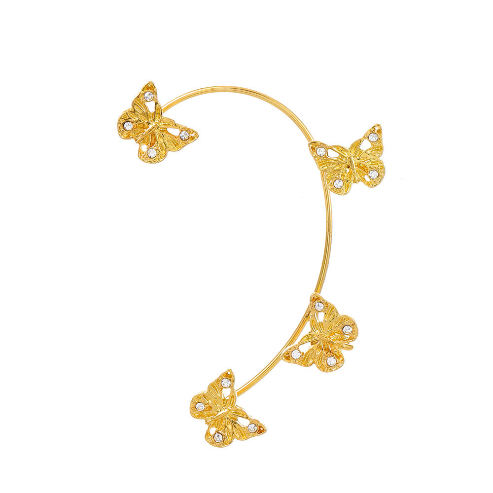 Women's Fairy Mori Style Diamond Butterfly Fashion Ear Clip