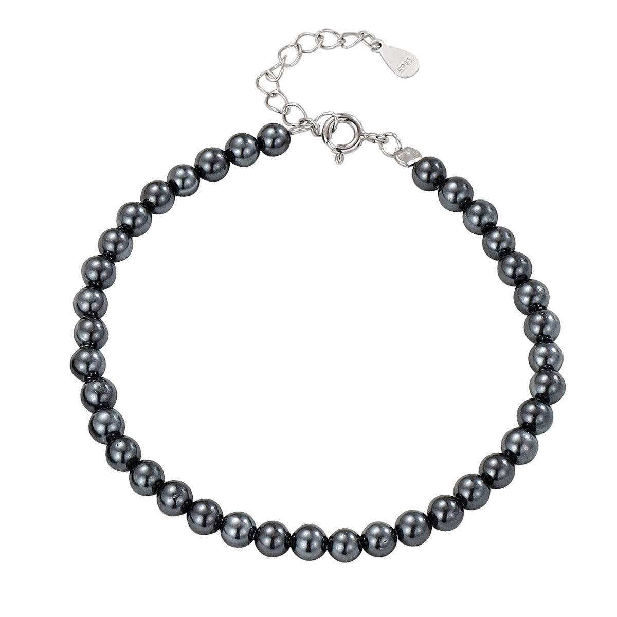 Sier Grey Pearl Temperament Special Interest Light Luxury-Armbänder für Damen