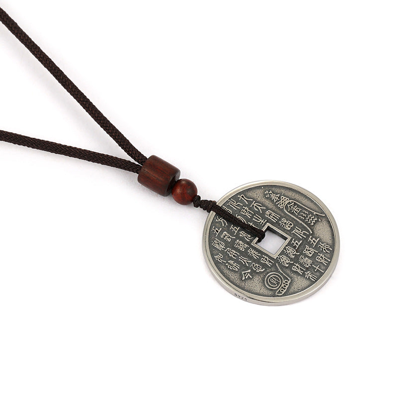 Men's Dipper Round Plate Pendant Vintage Mountain Ghost Necklaces