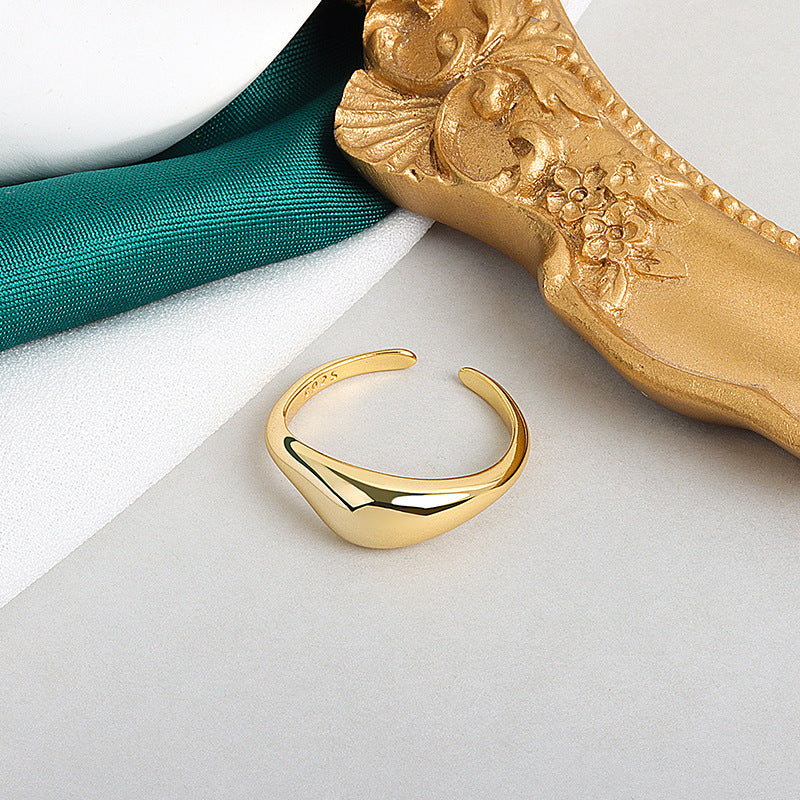 Korean Style Simple Geometric Open Mouth Cold Rings – Nutricaodiaria