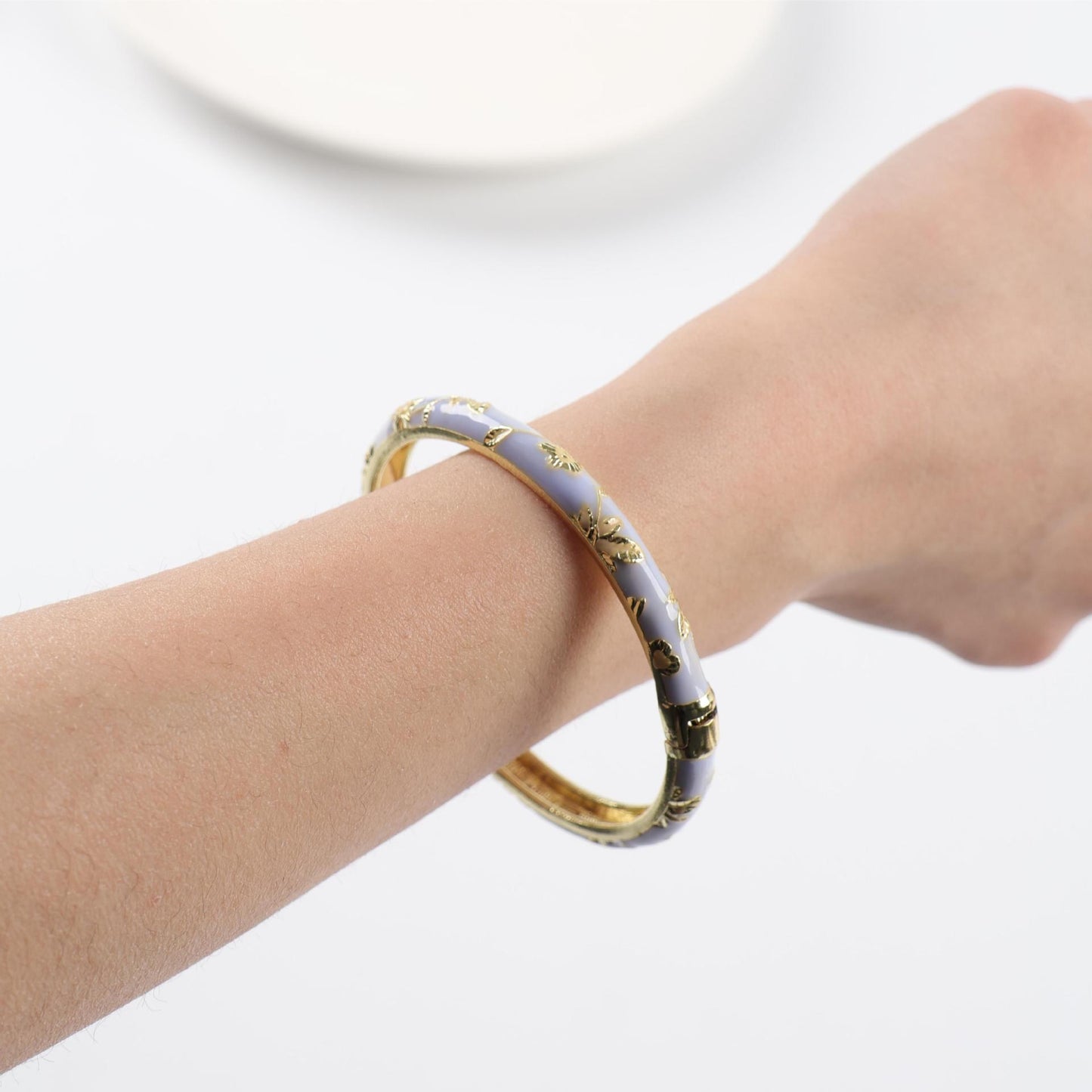 Ethnic Style Open Carved Chinese Handmade Metal Bracelets