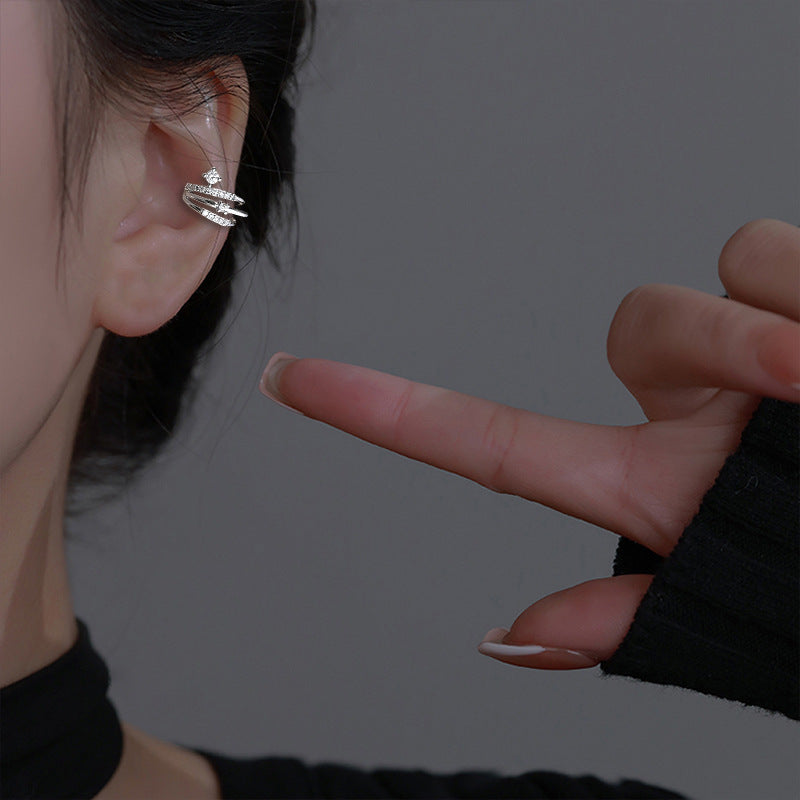 Starry Long Pearl Tassel Zircon Without Rings