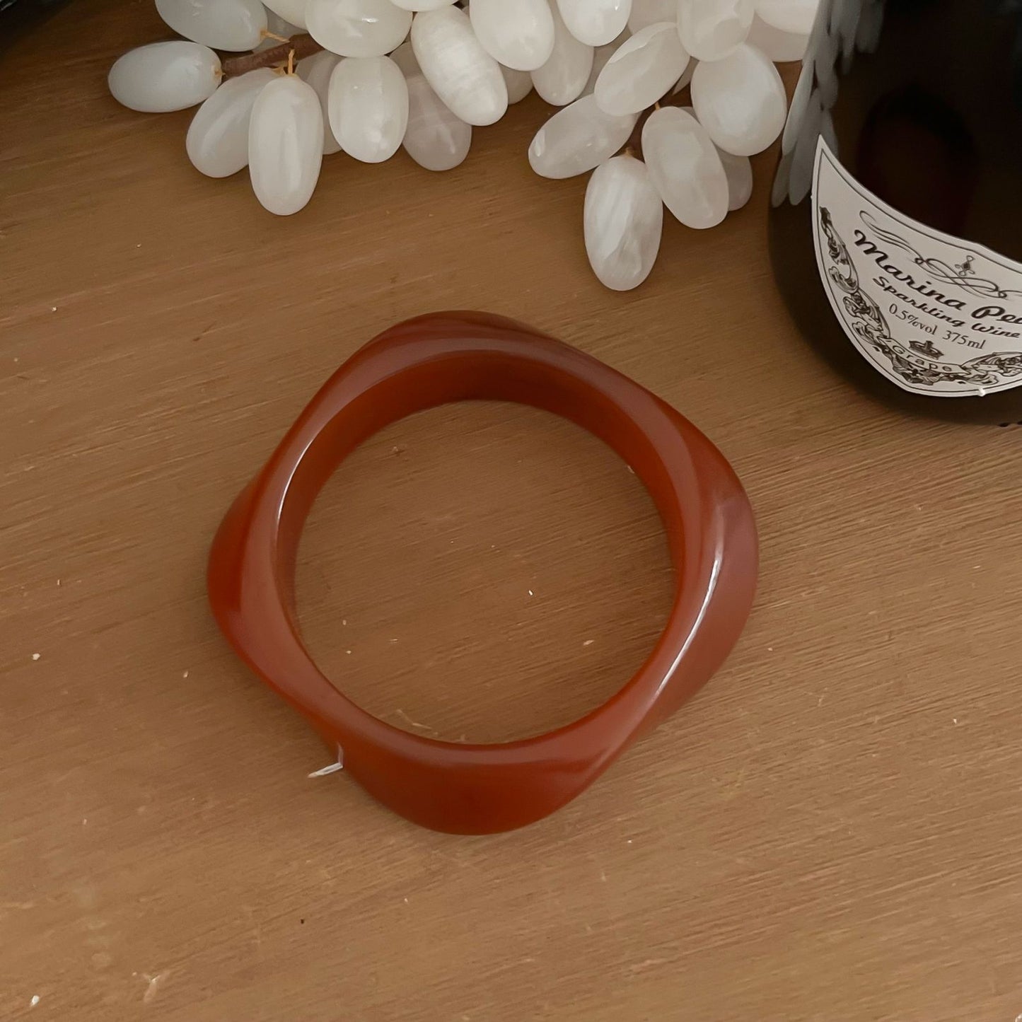 Women's Irregular Blooming Resin Curved Girlfriends Bracelet