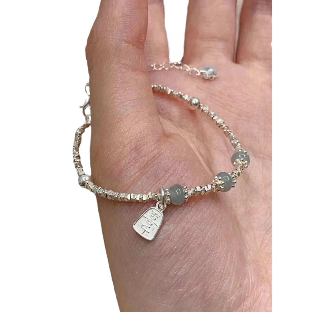 Bracelets irréguliers en argent cassé pour femmes, cadeau de luxe exquis et polyvalent