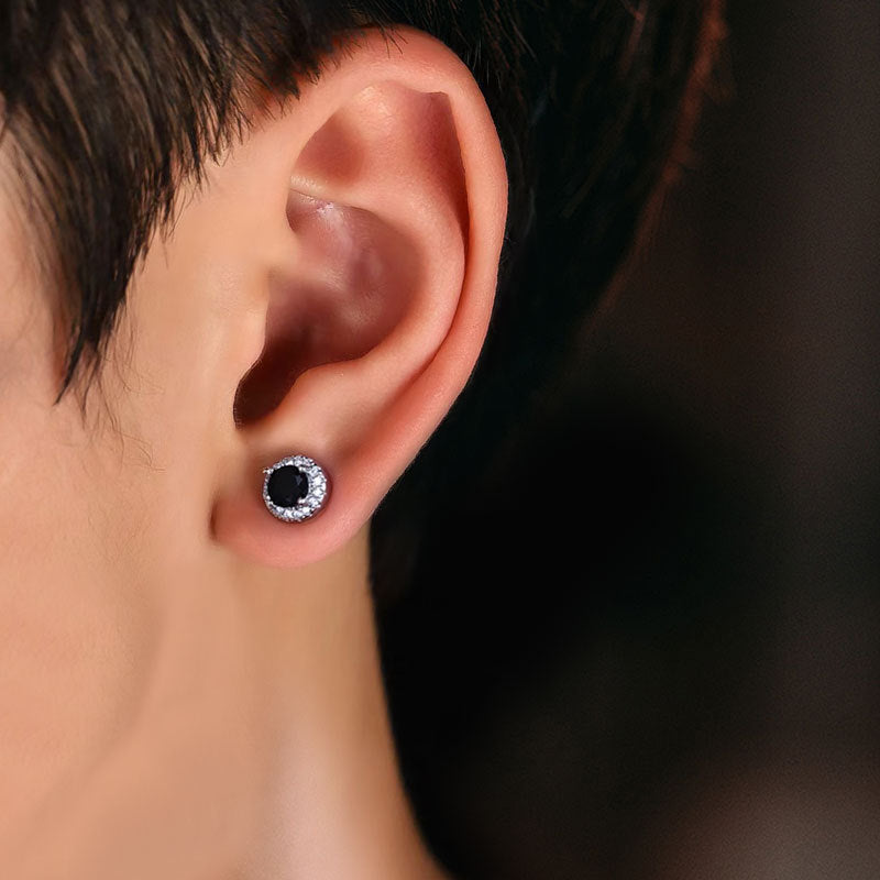 Men's Magnetic Zircon Earless High-grade Sense Personality Ear Clip