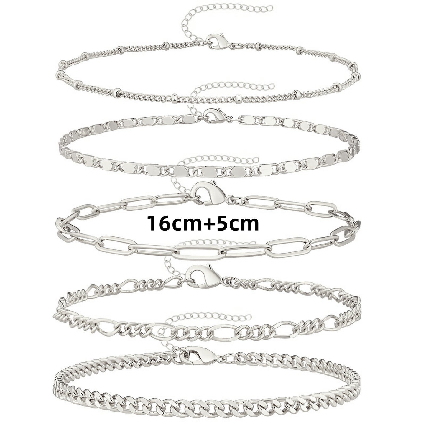 Glamorous Fashion Exquisite Metal Personality Twin Bracelet