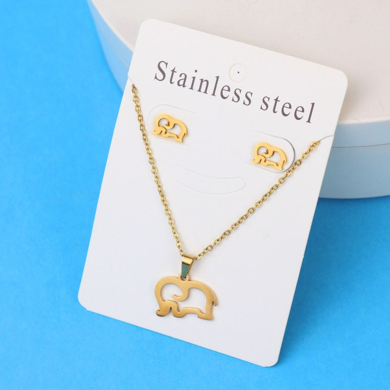 Butterfly Unicorn Sweet Personality Simple Stainless Steel Necklaces