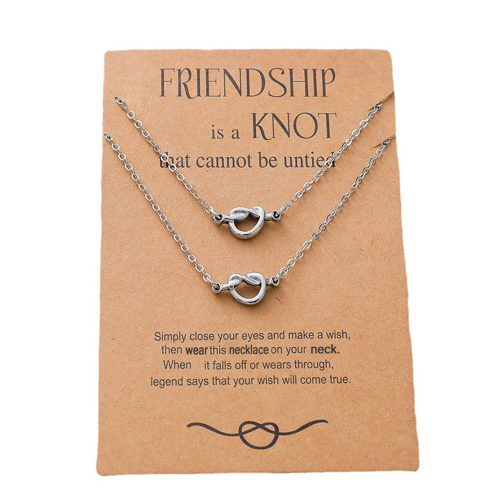 Card Stainless Steel Fine Throw No Necklaces