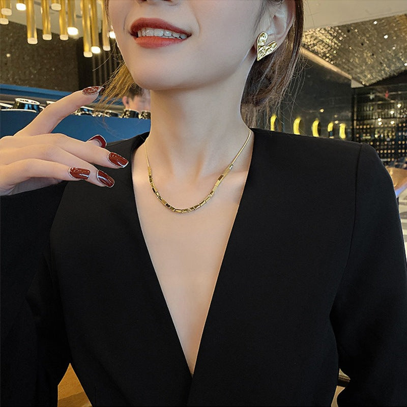 Women's Titanium Steel Personalized Cold Style Simple Necklace