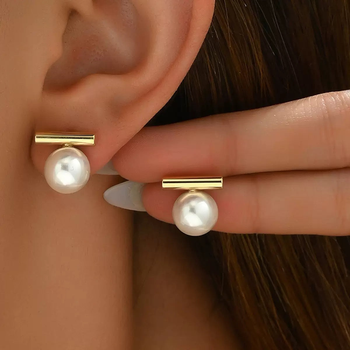 Women's Niche Design White Pearl Retro High-grade Rings