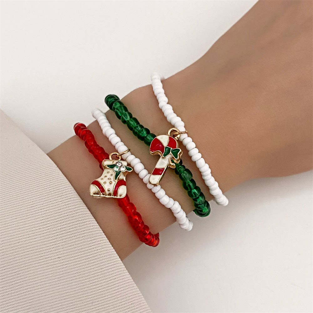 Suit Fashion Style Handmade Beaded Holiday Bracelets