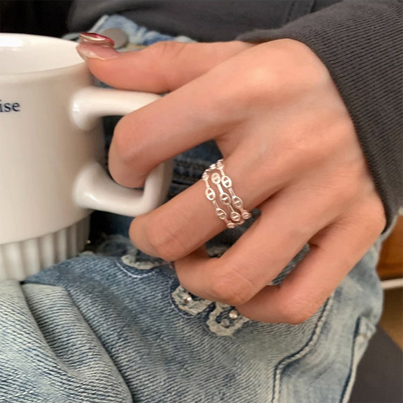 Niche Korean Design Female Personality Versatile Rings
