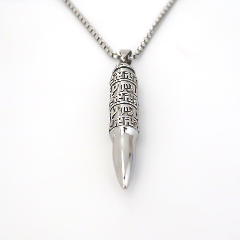 Women's & Men's Creative Alloy Type Bullet Pendant Fashion And Necklaces