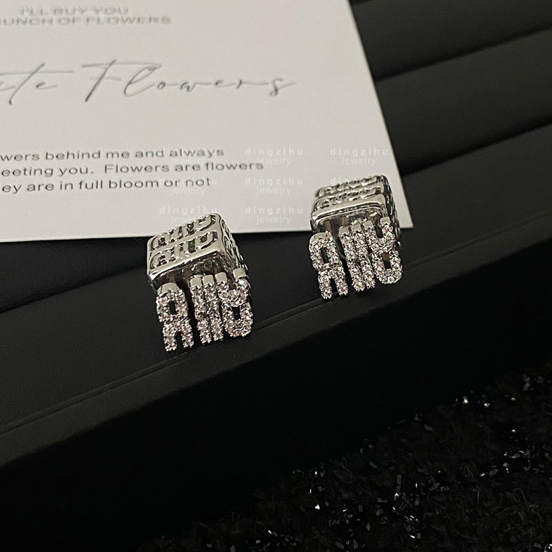 Boucles d'oreilles de luxe légères en argent Sterling pour femmes, lettre d'été