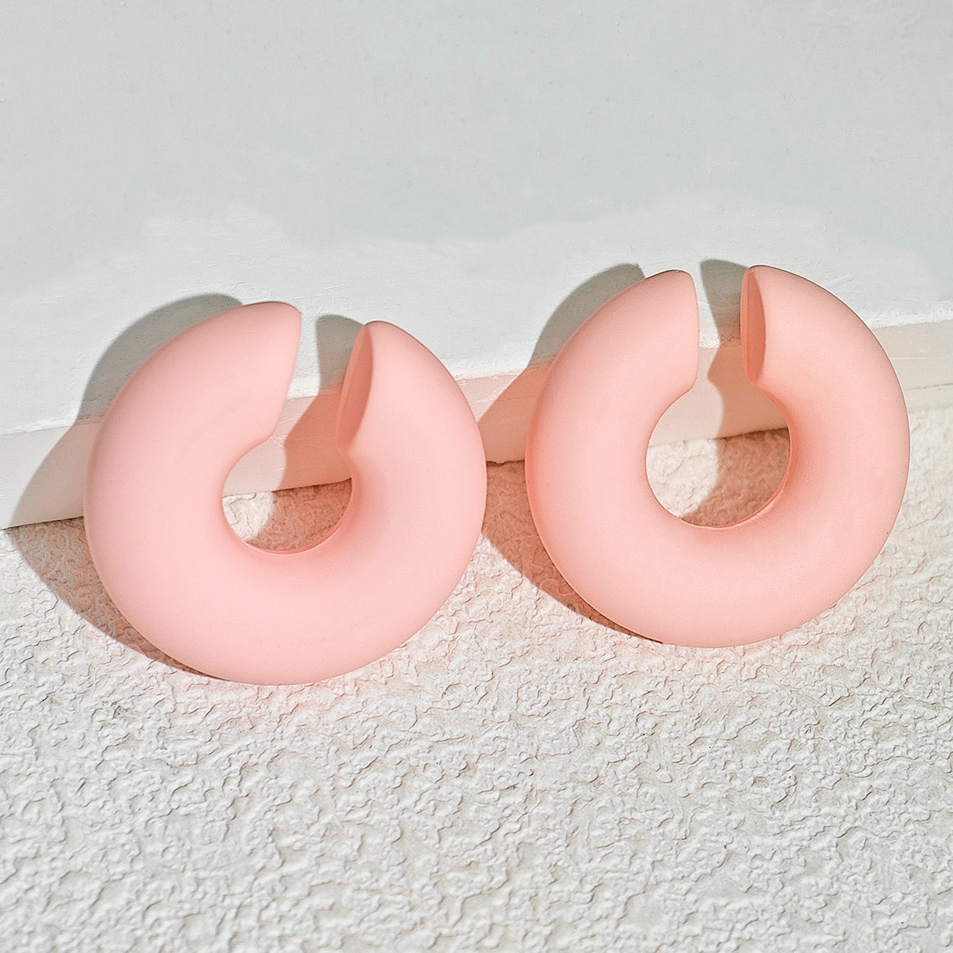 Acrylic Candy Color Matte Simple Design Ear Clip