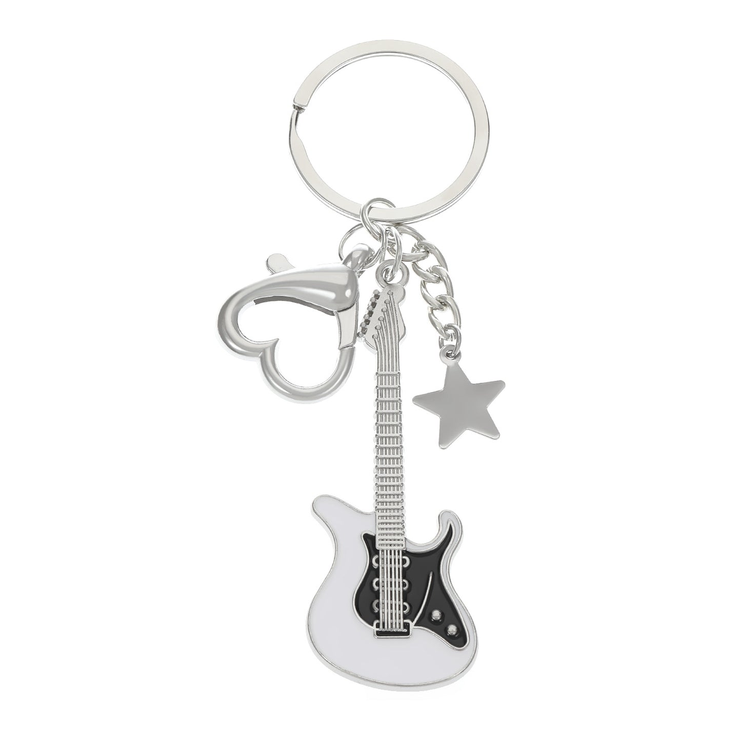 Women's & Men's Steel Guitar Punk Hip Hop Creative Design Electric Sweater Chain Jewelry Set