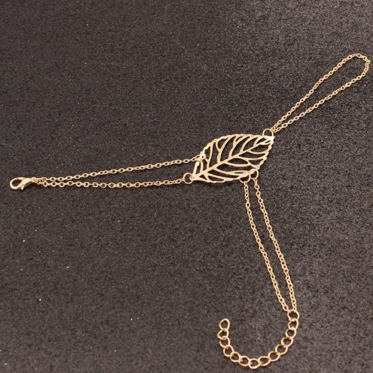 Alloy Mori Style Leaves Simple Lady Bracelets