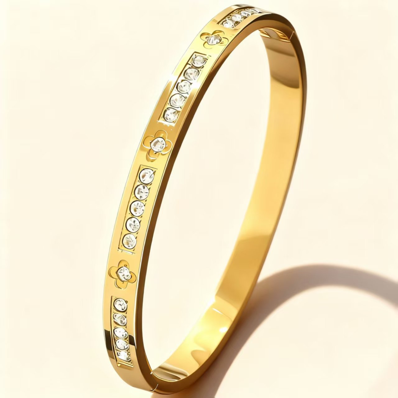 Titanium Steel Female Diamond High-grade Stainless Bracelet