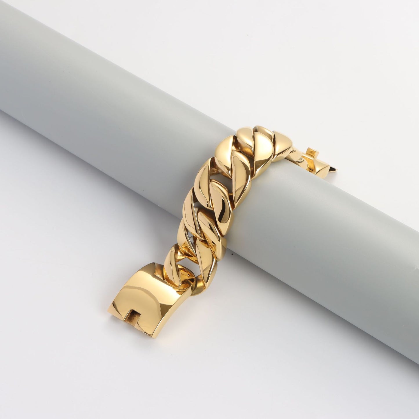 Men's Cuban Link Chain Titanium Steel Punk Bracelets