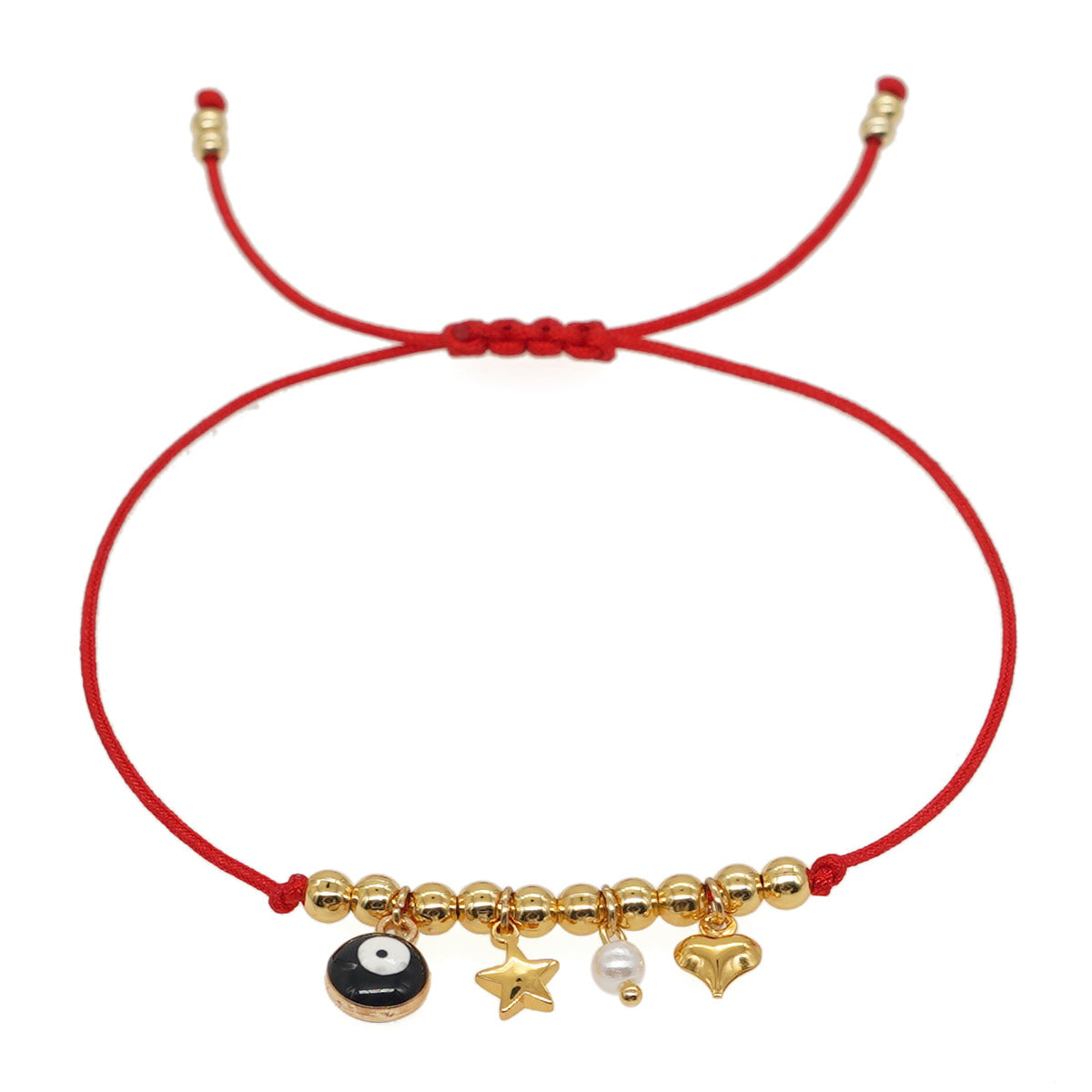 Eyes Five-pointed Star Three-dimensional Peach Heart Bracelets