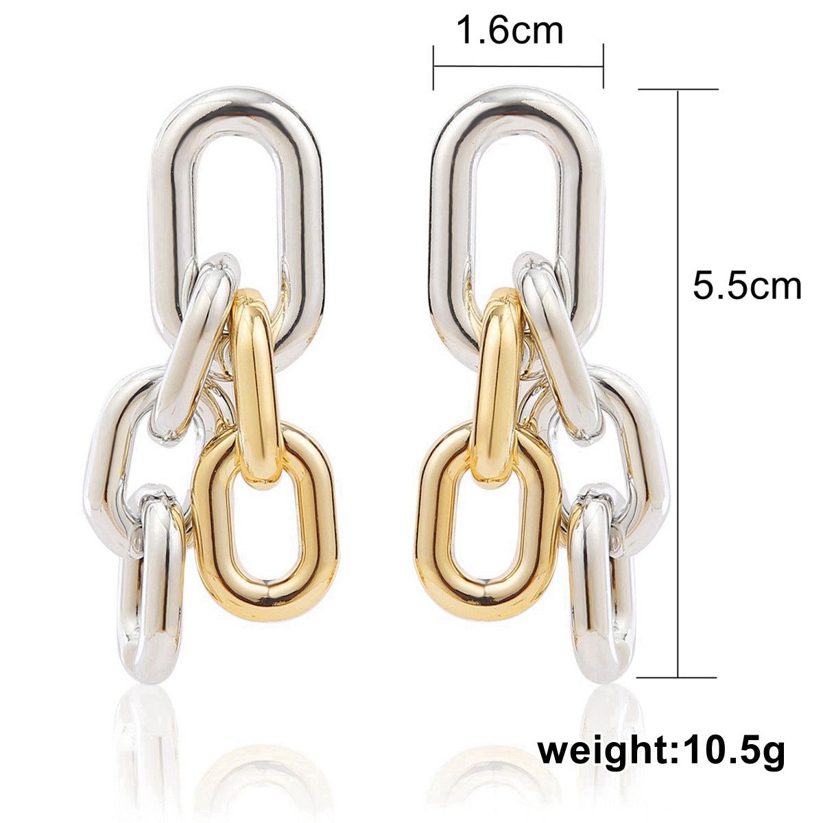 Fashion Exaggerated Trend Cold Style Metal Earrings