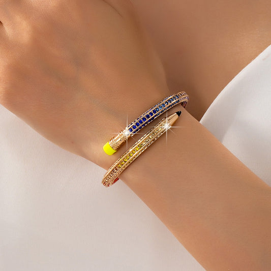 Fashion Style Pencil Fashionable Elegant Enamel Bracelet