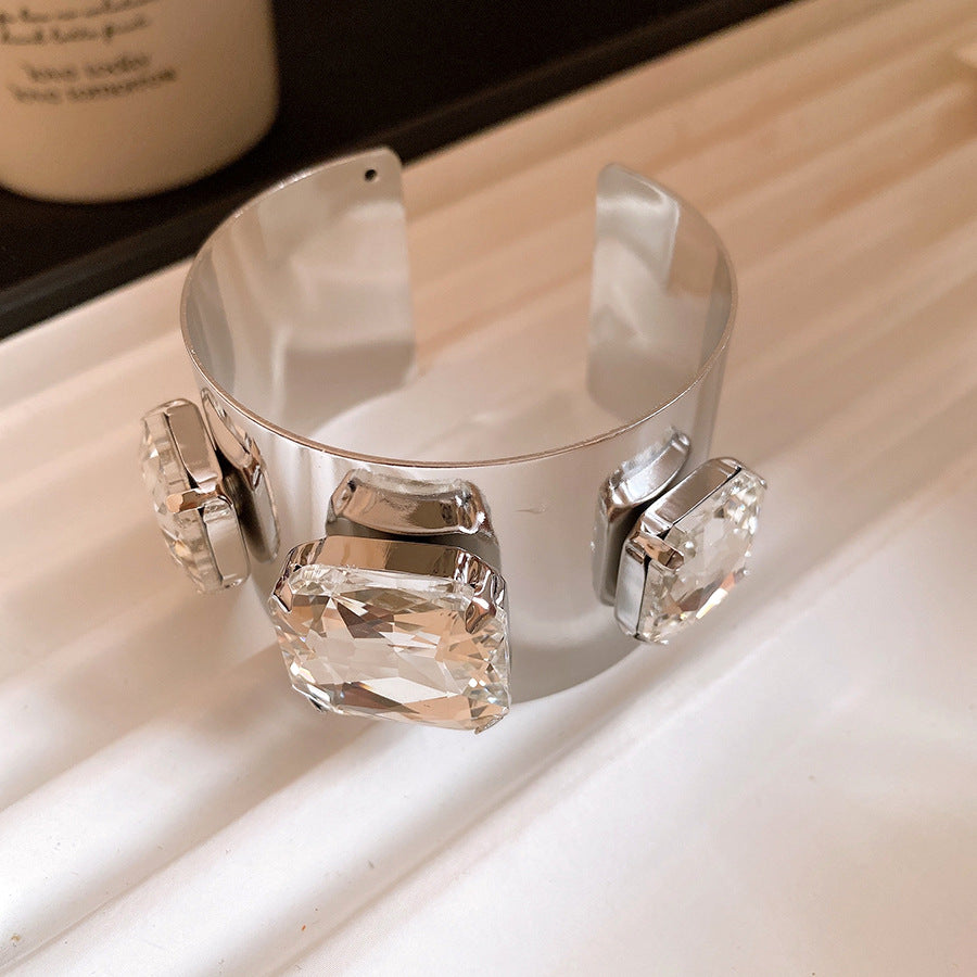 Women's Square Open-ended Retro Exquisite Fashionable Simple Elegant Light Luxury High-grade Bracelets