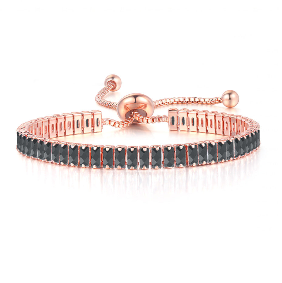 Popular Rectangular Zircon Female Hot Item Bracelets