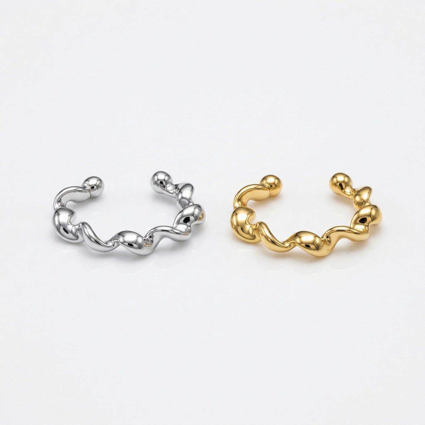 Copper Micro Inlaid Zircon Shaped Exquisite Versatile Without Ear Clip