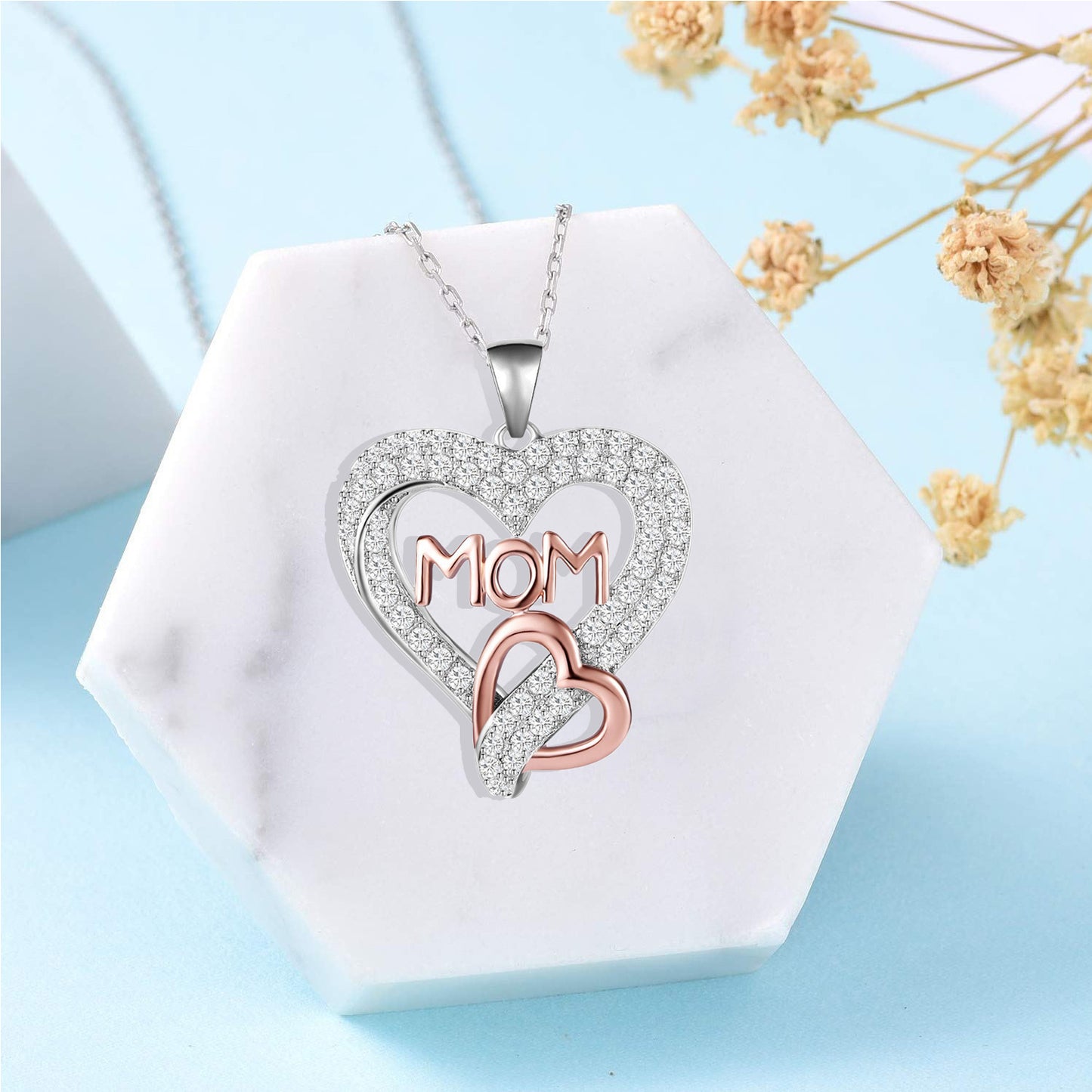 Bohemian Love Zircon Inlaid Letter Fashion Necklaces