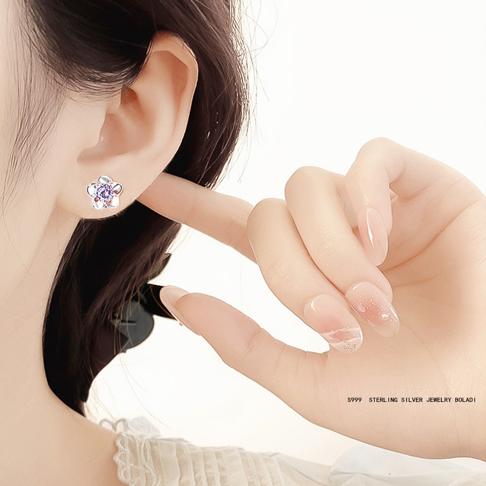 Blue Plum Elegant High-grade Light Luxury Trendy Rings