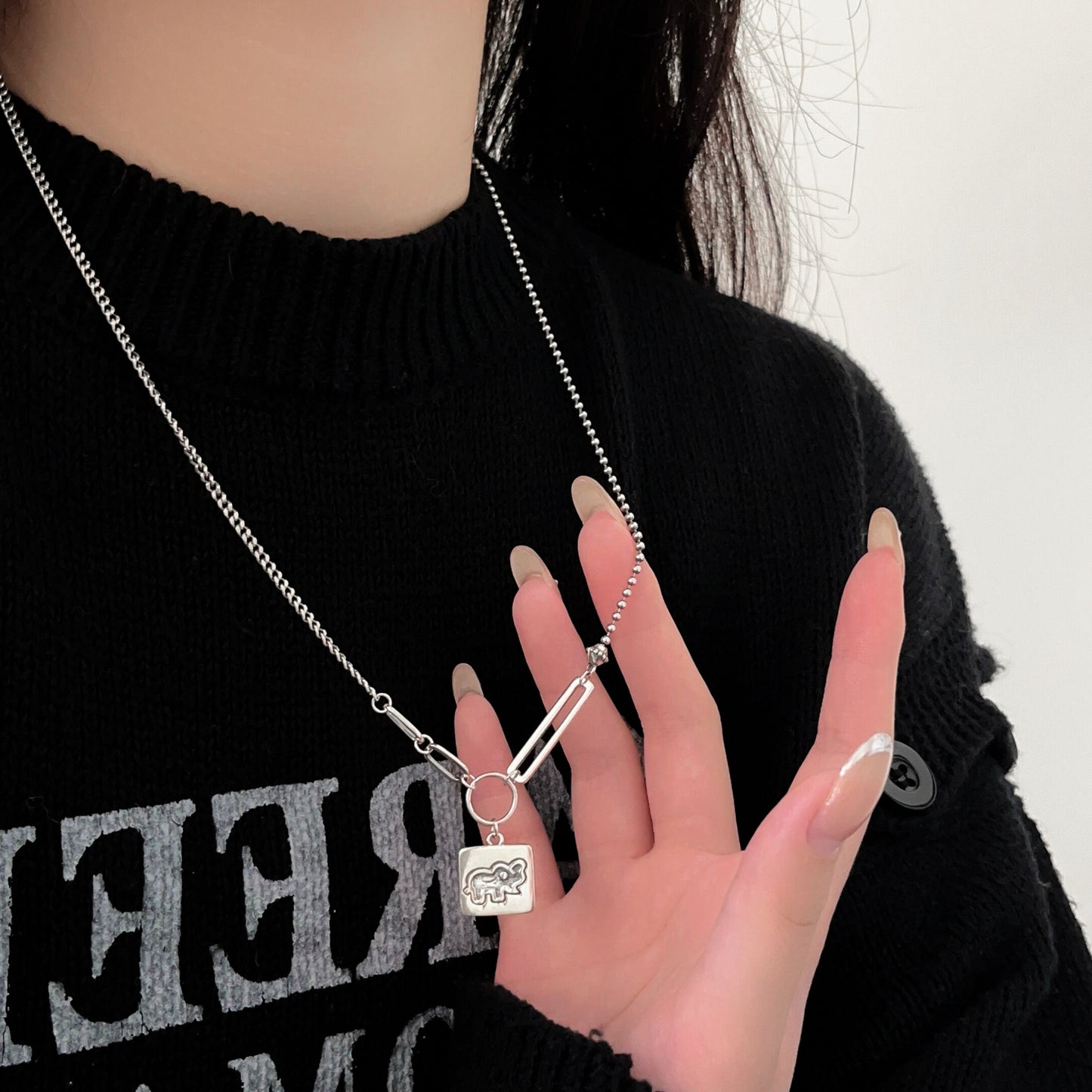 Women's Sier Sterling Sweater For Unisex Style Long Necklaces