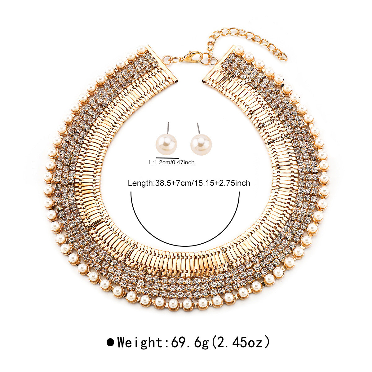 Wedding Versatile Imitation Pearl Short High-key Dignified Exquisite Necklaces