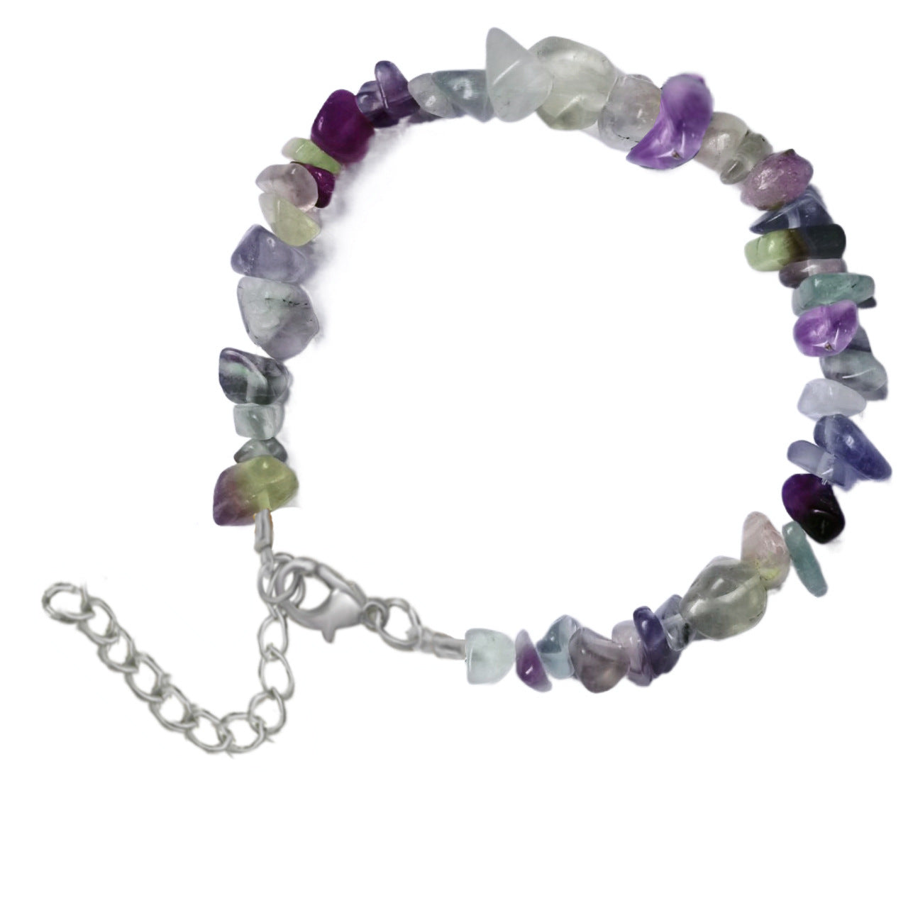 Natural Crystal Agate Gravel Stone Irregular Bracelets