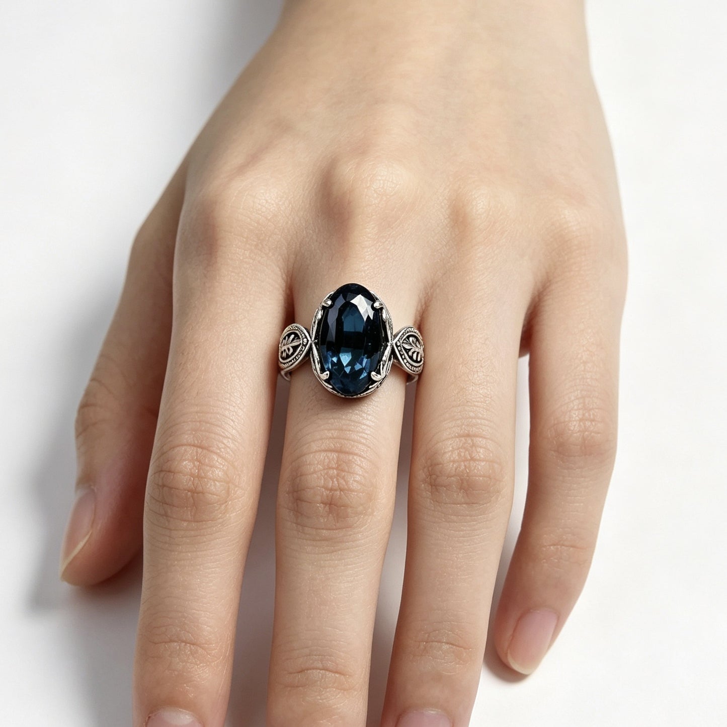 Women's Live Broadcast Fashion Alloy Inlaid Morandi Ring