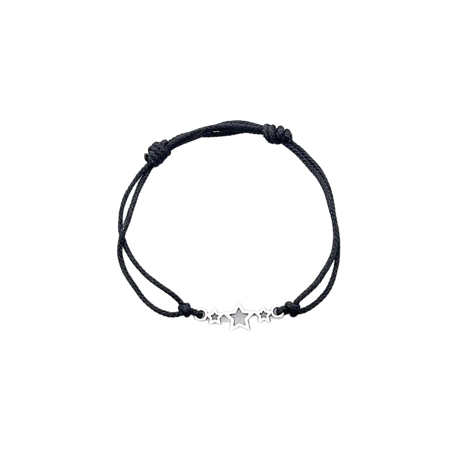 Women's & Men's Fashion Alloy Little Star Wax Rope Bracelet