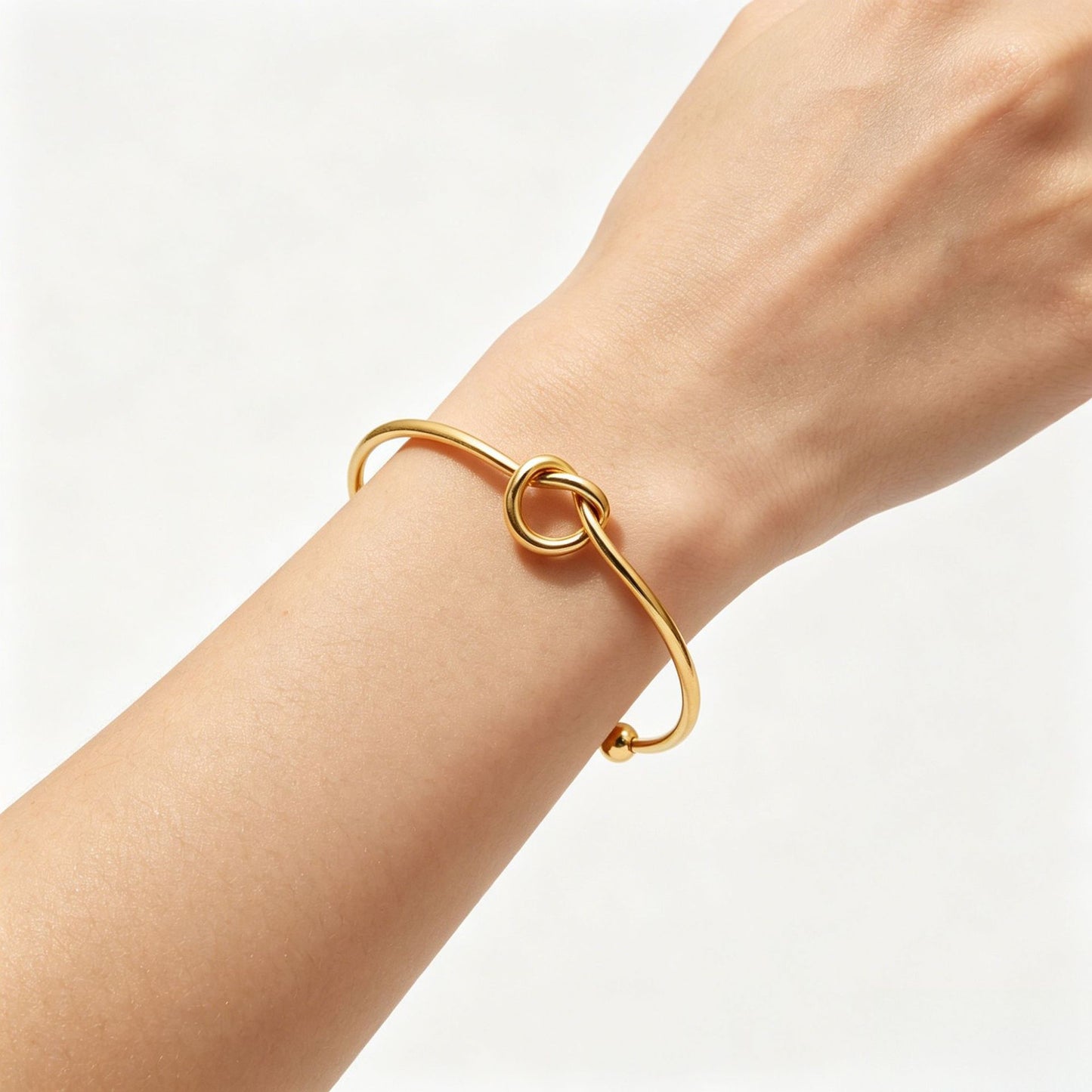 Knotted Love Open Bridesmaid Rose Gold Bracelets