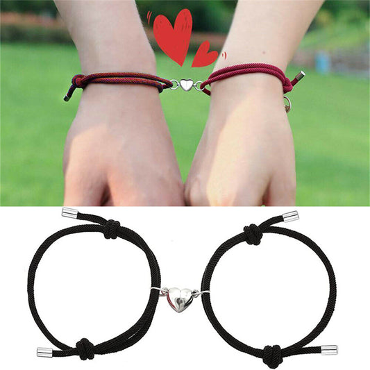 Women's & Men's & Magnetic Snap And One Pair Carrying Bracelets