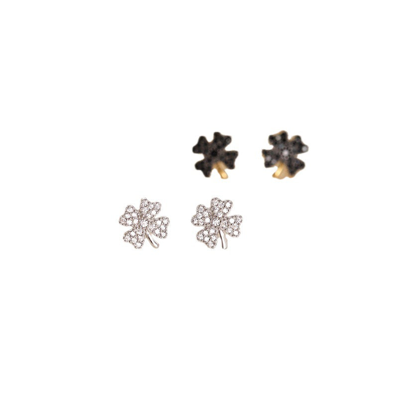 Women's Leaf Clover Ear Light Luxury High-grade Earrings