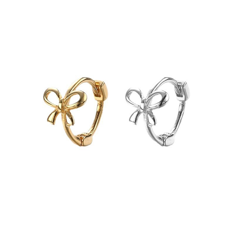 Women's Bowknot Exquisite Before Sleep Ear Niche Design Earrings