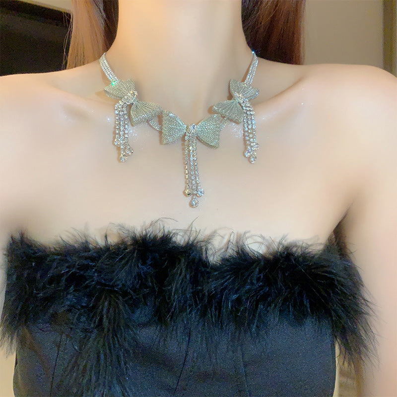 Women's Tassel Niche Design High-grade Clavicle Chain Necklaces